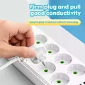 Сетевой удлинитель-фильтр PNS-03/D6 белый 3 м с LED-индикатором, 4 USB и PD Type-C • Разветвитель питания 6–220V для дома, офиса и зарядки гаджетов