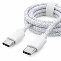 Сетевое зарядное устройство 26X-199 35W USB-C белое • Адаптер быстрой зарядки 26X-199 с кабелем Type-C–Type-C 1 м для смартфонов и USB-C устройств