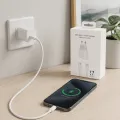 Сетевое зарядное устройство 26X-199 35W USB-C белое • Адаптер быстрой зарядки 26X-199 с кабелем Type-C–Type-C 1 м для смартфонов и USB-C устройств