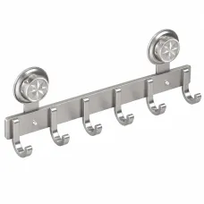 Металева вішалка на двері Storage rack AND 101-20 чорна • Навісні гачки в стилі ЛОФТ для одягу, рушників, сумок та аксесуарів