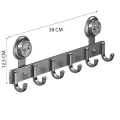 Металлическая вешалка на дверь Storage rack AND 101-20 черная • Навесные крючки в стиле ЛОФТ для одежды, полотенец, сумок и аксессуаров
