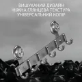Металлическая вешалка на дверь Storage rack AND 101-20 черная • Навесные крючки в стиле ЛОФТ для одежды, полотенец, сумок и аксессуаров