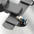 Металлическая вешалка на дверь Storage rack AND 101-20 черная • Навесные крючки в стиле ЛОФТ для одежды, полотенец, сумок и аксессуаров