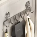 Металлическая вешалка на дверь Storage rack AND 101-20 черная • Навесные крючки в стиле ЛОФТ для одежды, полотенец, сумок и аксессуаров