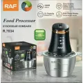 Металлический измельчитель RAF R.7034 2 л 1000 Вт • Кухонный чоппер для овощей, мяса, зелени, орехов и продуктов
