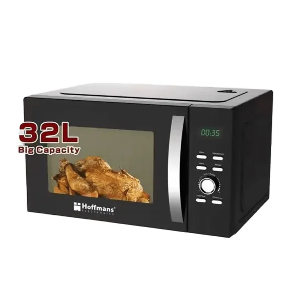 Микроволновая печь Hoffmans HM-763 • Объёмная и мощная микроволновка для дома 32 л 2000 Вт