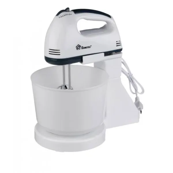 Миксер DOMOTEC MS-1366 с чашей 2 в 1: ручной / стационарный ∙ 7 режимов