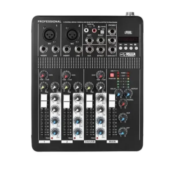 Микшерный пульт Аудио микшер Yamaha Mixer BT4000 ∙ 4 канала ∙ MP3 ∙ USB ∙ Bluetooth