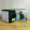 Мини автохолодильник Portable Electronic 7.5 л серо-синий с охлаждением и нагревом • Автомобильный холодильник-нагреватель Portable Electronic 12V от прикуривателя для еды и напитков серо-синий