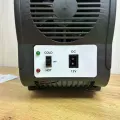 Мини автохолодильник Portable Electronic 7.5 л серо-синий с охлаждением и нагревом • Автомобильный холодильник-нагреватель Portable Electronic 12V от прикуривателя для еды и напитков серо-синий