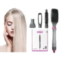 Многофункциональная расческа с горячим воздухом VGR V-408 Hair Dryer Hot Air Style Профессиональный стайлер для укладки волос Фен-щетка 4 в 1