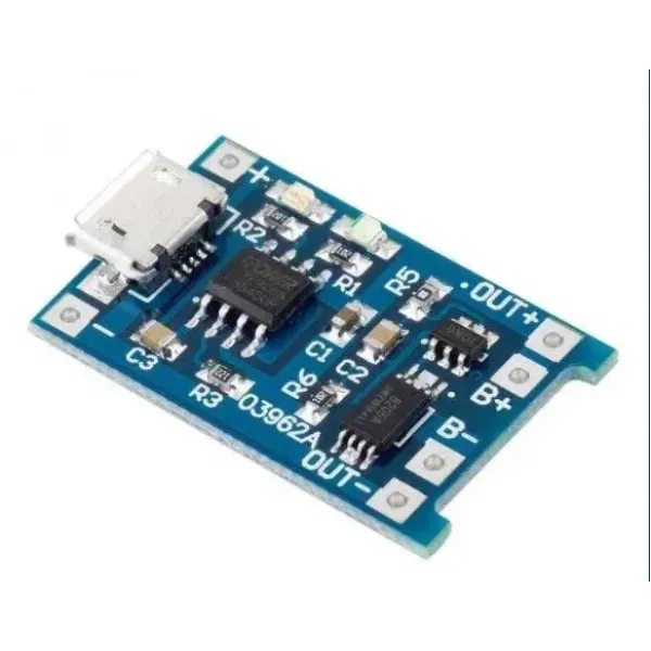 Модуль заряда Li-ion ТР4056 Micro USB плата от перезаряда, 10 шт.