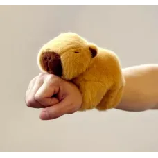 Мягкая игрушка Капибара 21 см · Детский плюшевый браслет на руку