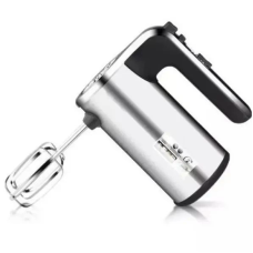Миксер ручной кухонный DOMOTEC MS-R-6693 600W для взбивания и смешивания • Электрический миксер DOMOTEC MS-R-6693 с насадками для теста и крема