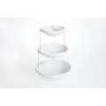 Миска трехуровневая для вечеринок Twist Fold 3 Tiered Bowl | миска для снеков PR4