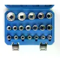 Набір 12-гранних торцевих головок Kraft&Dele KD10348 21 шт 1/2″ • Комплект головок Kraft&Dele KD10348 8–36 мм у кейсі для авто, гаража та ремонту