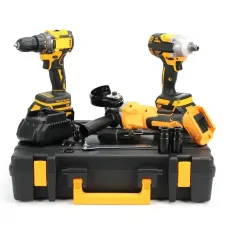 Набор 3 в 1 АКБ 48V Шуруповерт + Болгарка + Гайковерт ∙ Набор аккумуляторных электроинструментов в кейсе