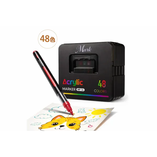 Набор акрилово-акварельных маркеров Acrylic MAP-14 • Маркеры для рисования, творчества, скетчинга и декоративной росписи