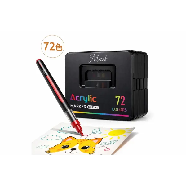 Набор акрилово-акварельных маркеров Acrylic MAP-16 • Маркеры для рисования, творчества, скетчинга и декоративной росписи