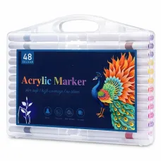Набор акриловых маркеров MAP-04 • Маркеры для рисования, декора, творчества и росписи по разным поверхностям 48 шт Набор акриловых маркеров MAP-04 • Маркеры для рисования, декора, творчества и росписи по разным поверхностям 48 шт