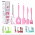Набор аксессуаров для кухни из 5 предметов EASY Kitchen silicone set ∙ Набор кухонных силиконовых лопаток + венчик + кисточка в комплекте