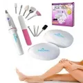 Набор для маникюра и педикюра Pedi Mate, 18 предметов ∙ Комплект пилок для пяток + Фрезер с насадками