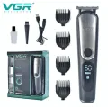 Набор для стрижки VGR V-105 USB 5 в 1 Машинка с насадками и зарядной док-станцией