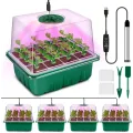 Набор для выращивания рассады с LED подсветкой • Мини-тепличка с подсветкой для дома