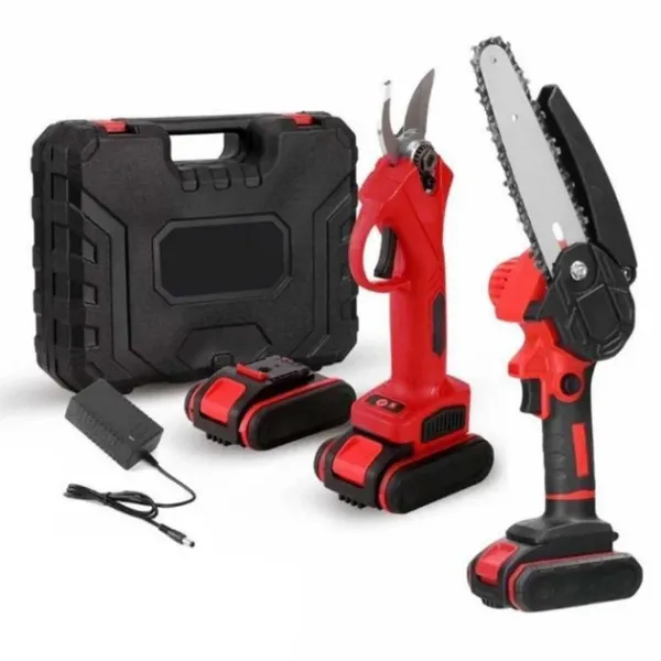 Набор электроинструмента Мини пила + Секатор для обрезки деревьев и кустарников · Набор аккумуляторный 2 в 1