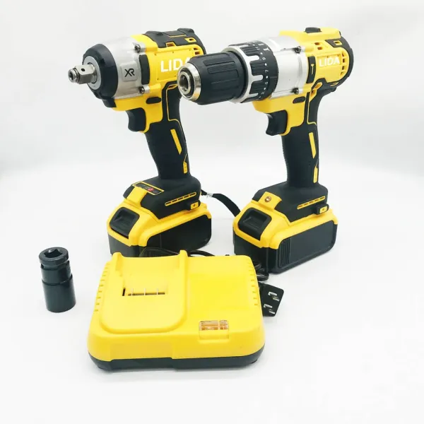 Набор инструментов 2 в 1 Шуруповерт и гайковерт + 2 аккумулятора 48v в кейсе