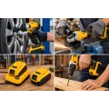 Набір інструментів KRAFFTEC 48V 2в1 • Акумуляторна болгарка та гайковерт KRAFFTEC 48V для ремонту, гаража та майстерні