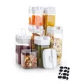 Набор контейнеров для хранения еды, сыпучих и круп FOOD Storage Container Set ∙ 6 емкостей с герметичными крышками