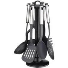 Набор кухонных принадлежностей Edenberg EB-3606, 7 предметов ∙ Аксессуары для приготовления еды с подставкой