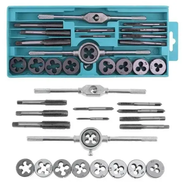 Набор метчиков и плашек • 20 предметов для резьбовых работ ES-20