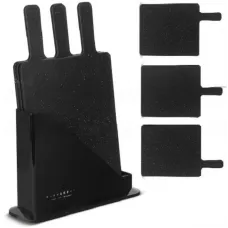 Набор разделочных досок EDENBERG EB-11981 на подставке, 3 шт. ∙ Серый / черный цвет