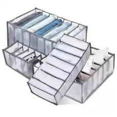 Набор органайзеров для одежды и белья · Универсальный органайзер для гардероба с кармашками для хранения, 4 в 1