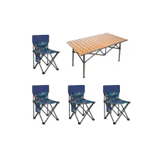 Набор складной мебели Стол + 4 стула для туризма, кемпинга и отдыха · Металлический каркас Набор складной мебели Стол + 4 стула для туризма, кемпинга и отдыха · Металлический каркас