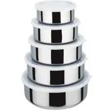 Набор судков 5 шт UNIQUE UN-1515 из нержавеющей стали ∙ Судок нержавейка ∙ Силиконовые крышки Набор судков 5 шт UNIQUE UN-1515 из нержавеющей стали ∙ Судок нержавейка ∙ Силиконовые крышки