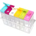 Набор емкостей для специй Seasoning Six Piece Set, 6 баночек ∙ Кухонный набор - спецовница на подставке ∙ Экопластик
