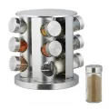 Набор емкостей для специй Spice Wood Carousel ∙ Карусель - спецовница на подставке ∙ 12 стеклянных баночек
