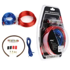 Набор акустических кабелей для подключения усилителя сабвуфера ∙ Комплект проводов HTS MJ-8 1500W