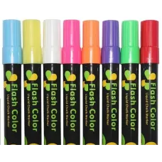 Набор маркеров для рисования на светящейся Led доске ∙ Флуоресцентные фломастеры, 5мм ∙ 8 штук