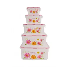 Набор судков UNIQUE UN-1513-5 ∙ Судок – емкости для хранения продуктов с крышками, 5 шт.