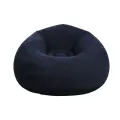 Надувне крісло-мішок Inflatable Sofa чорне • М’яке надувне крісло-пуф 110х110х85 см для дому, дачі, відпочинку та пікніка