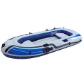 Надувная лодка JR-2400 4-местная (264×145×41 см) • Лодка из армированного ПВХ с насосом вёслами и подушкой для рыбалки и отдыха