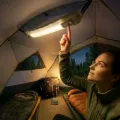 Надувной кемпинговый фонарь KL-D90 • Аккумуляторный LED-светильник для палатки с USB-C, магнитным креплением и IP66