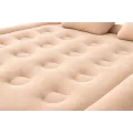 Надувной матрас со встроенным насосом 2SK 200x150x40 см бежевый • Двуспальная надувная кровать для дома, гостей, дачи и комфортного сна