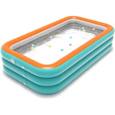 Надувний сімейний басейн Pool 210×145×56 см KAR108 • Простора літня зона для дітей та дорослих з швидким надуванням Надувний сімейний басейн Pool 210×145×56 см KAR108 • Простора літня зона для дітей та дорослих з швидким надуванням