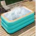 Надувний сімейний басейн Pool 210×145×56 см KAR108 • Простора літня зона для дітей та дорослих з швидким надуванням