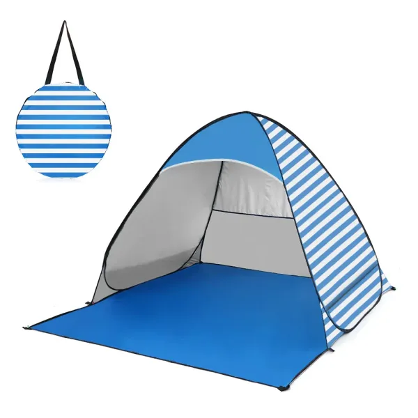 Палатка автоматическая пляжная Stripe 150 х 165 х 110 см · Самораскладывающаяся туристическая палатка с защитой от ультрафиолета Upf 50+ в чехле